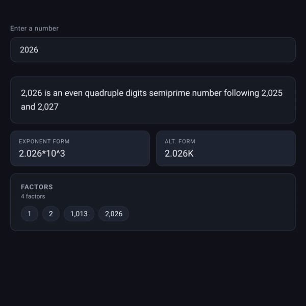 Numbers factors