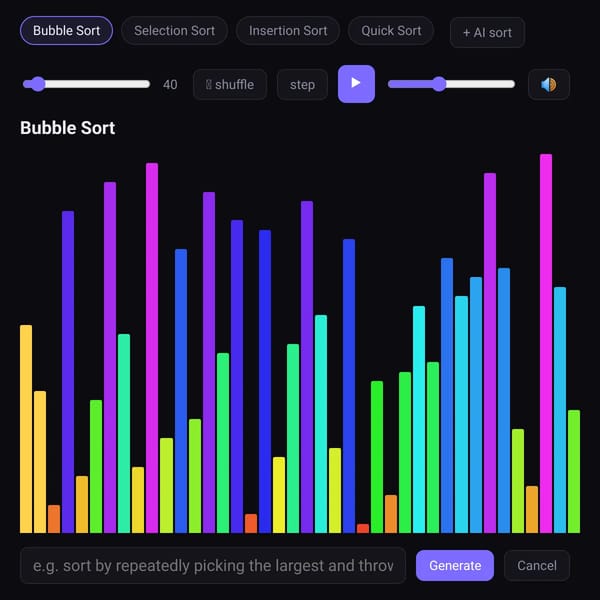 Sorting Algorithms Simulator 2