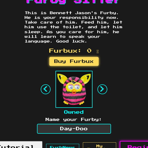 Furby Sitter