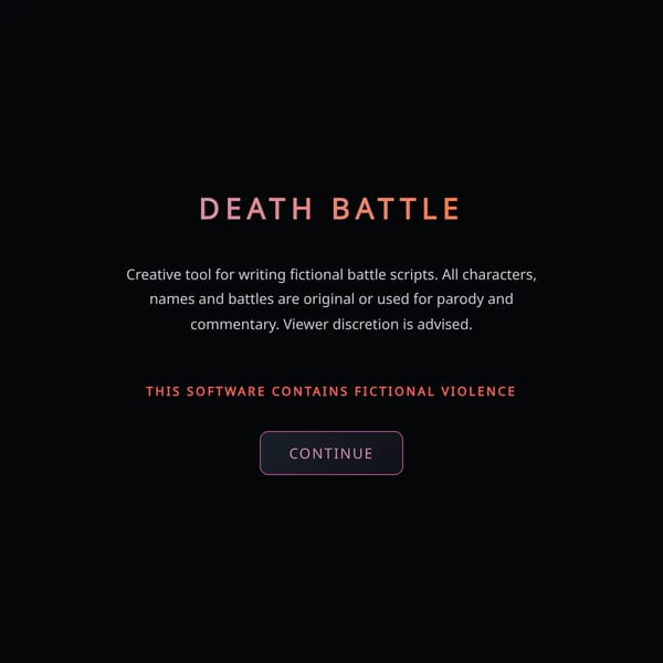 Death Battle Script Builder
