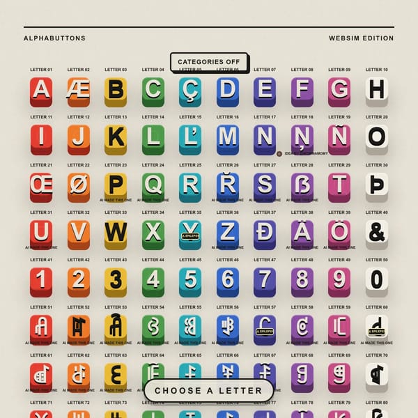 Alphabuttons