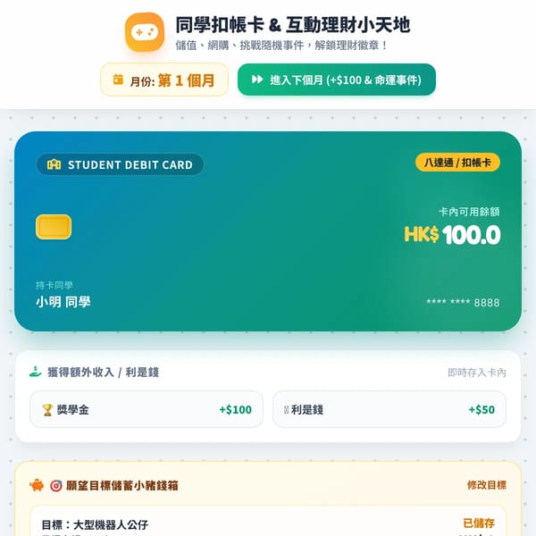 同學扣帳卡理財