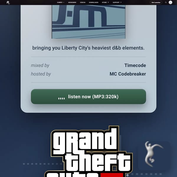 GTA III MSX Fm 2001 website recreation