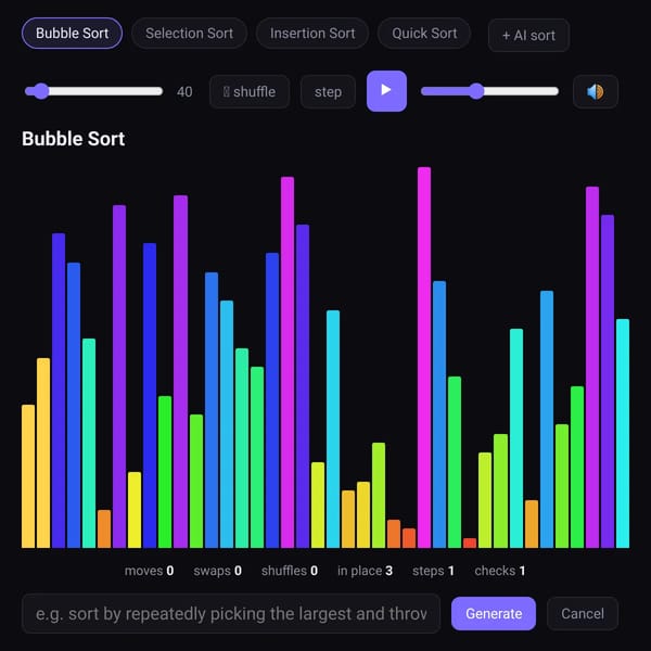 Sorting Algorithms Simulator 2