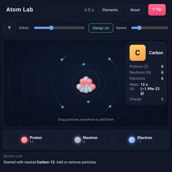 Atom Builder Simulator