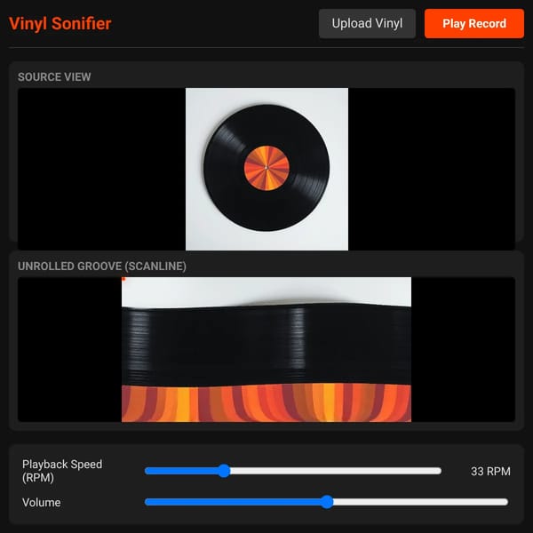 Vinyl Visualizer & Sonifier