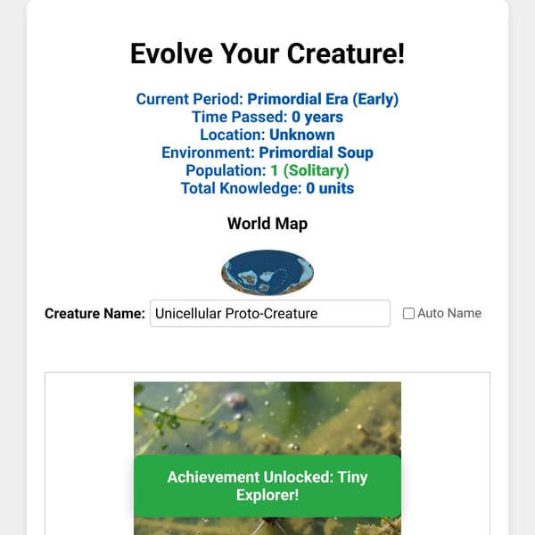 AI Creature Evolution