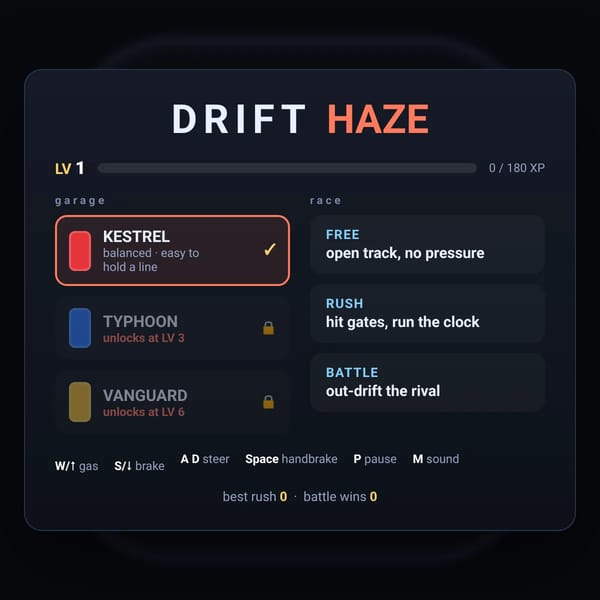 fun drifting game!