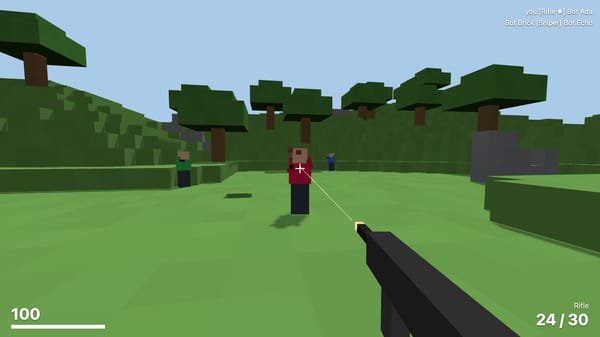 Voxel FPS (minimal multiplayer starter)