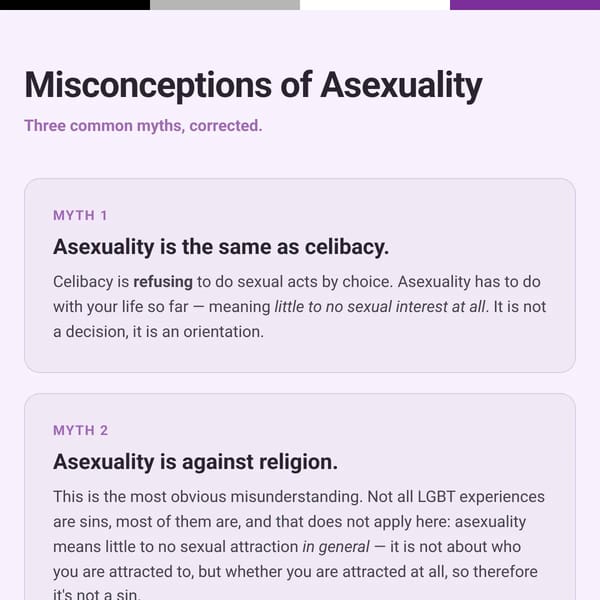 Misconceptions of Asexuality