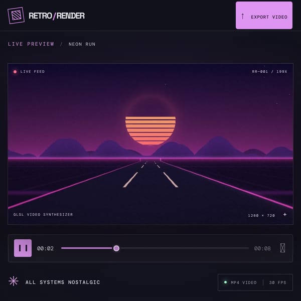 RETRO C++ VIDEO MAKER