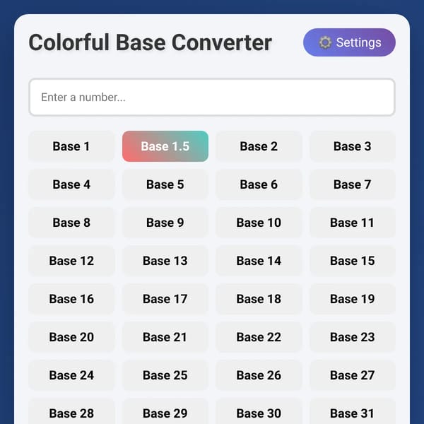 Colorful Base Converter
