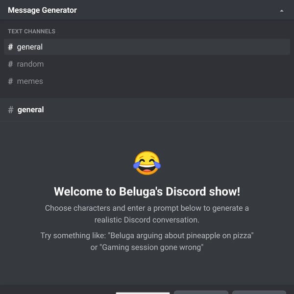 Discord Message Generator
