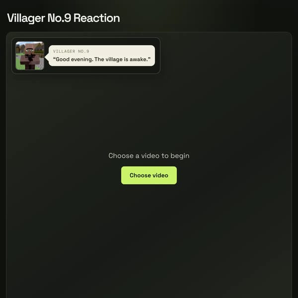 Villager Number 9 Reacts
