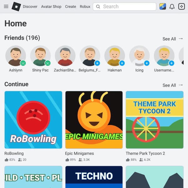 Roblox Home
