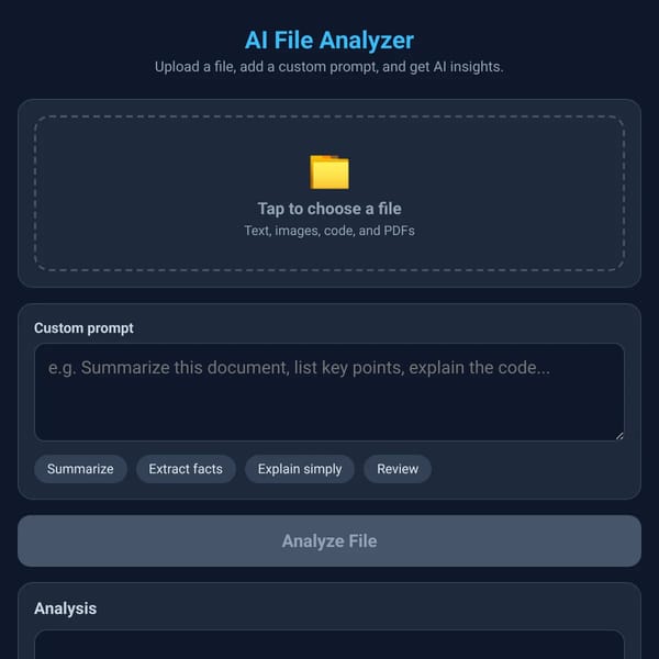 AI File Analyzer