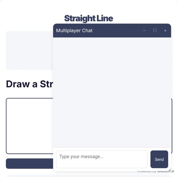Draw a Straight Line!