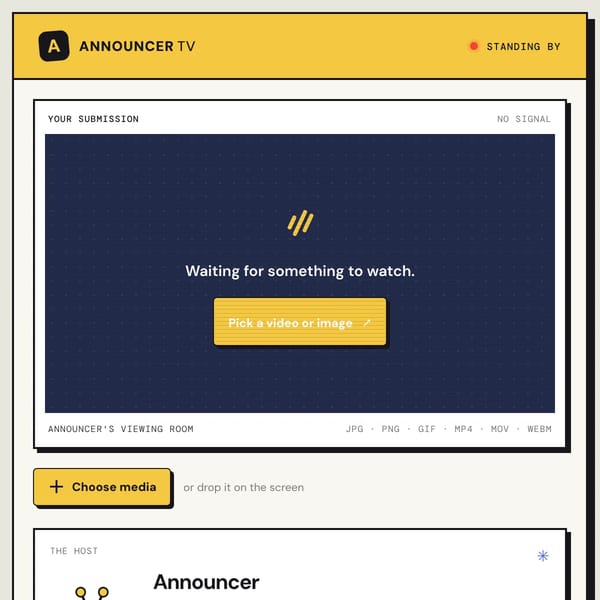 Announcer TV