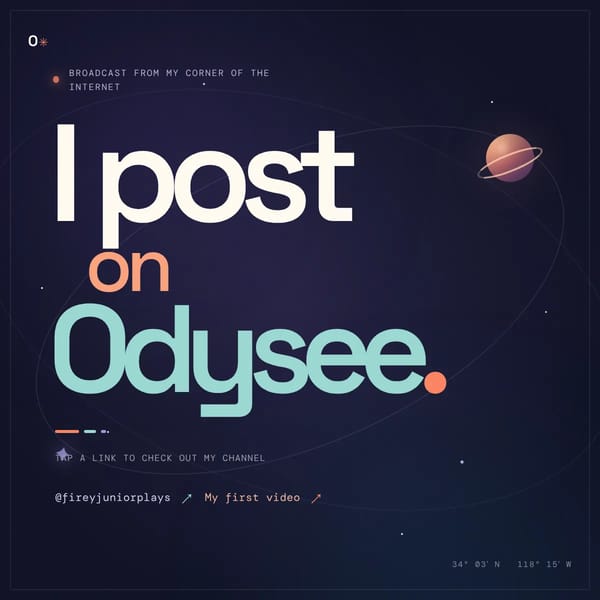 I post on odysee