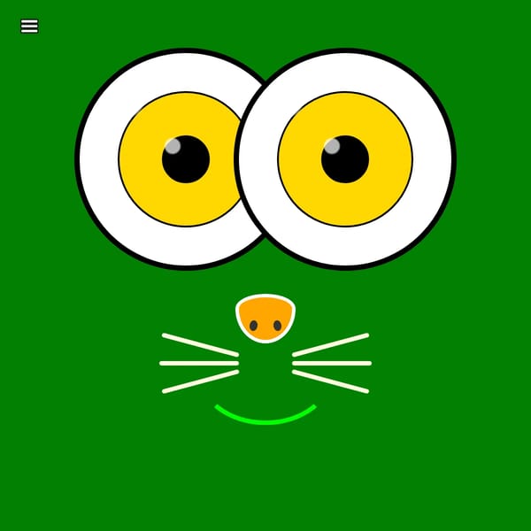 Welcome - Interactive Cute Face