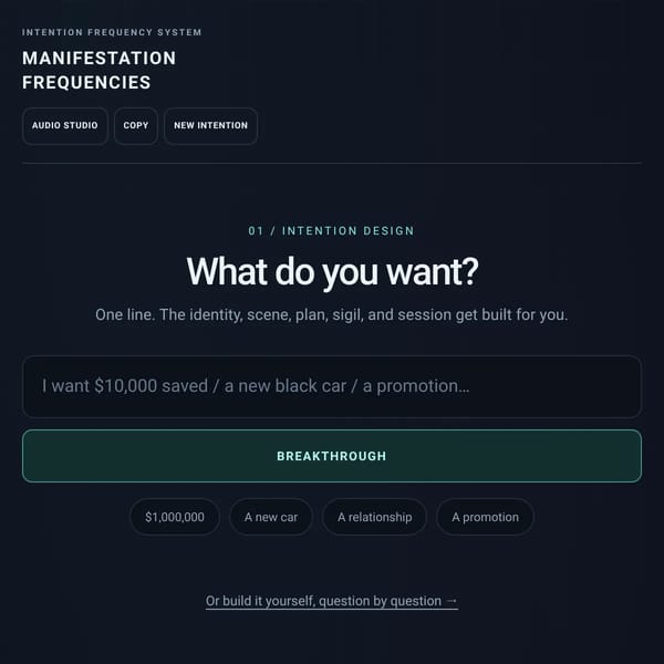 Manifestation Frequency Generator