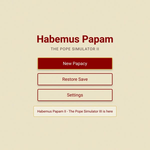 Habemus Papam - The Pope Simulator 2