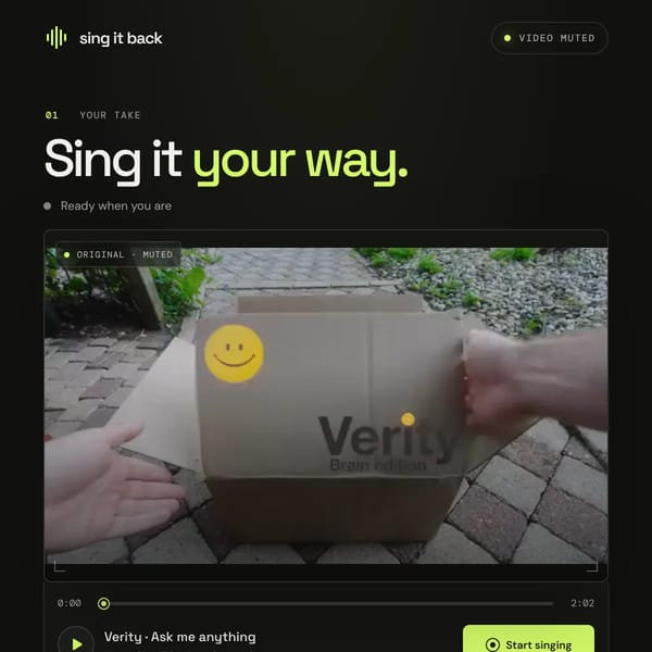 Sing It Back