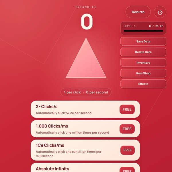 Triangle Clicker