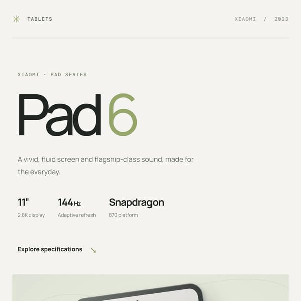 Xiaomi Pad 6
