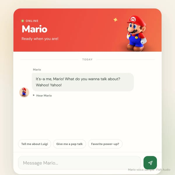 Say stuff to Mario