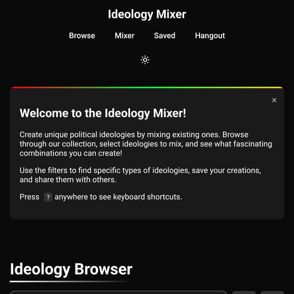 Enhanced Ideology Mixer 