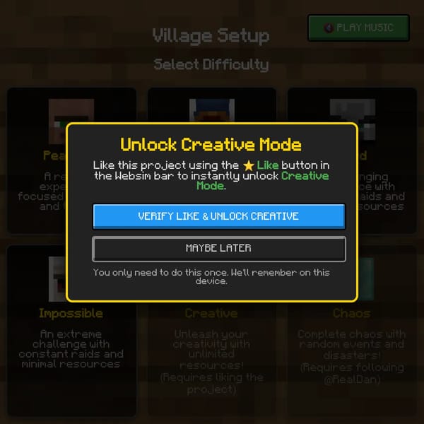AI Minecraft Village [Deletable Slots Version]