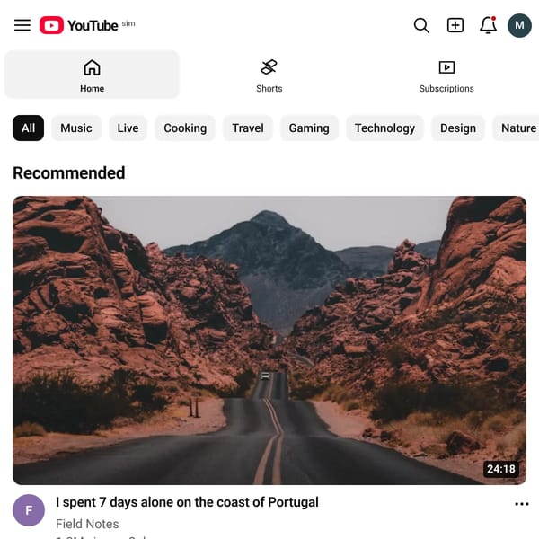 YouTube Sim
