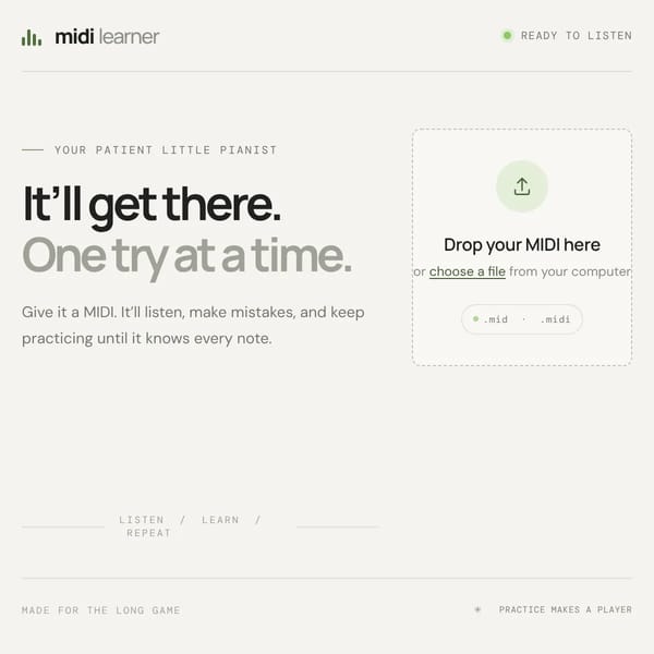Midi Learner