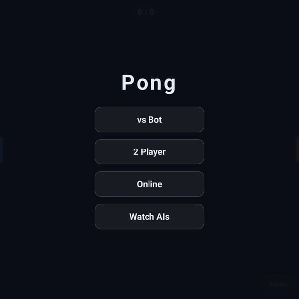 Pong AI
