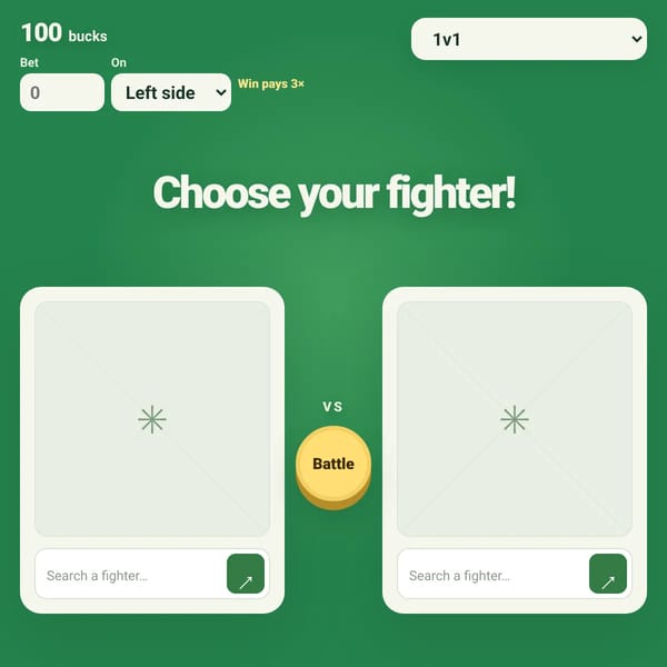 Chooese your fighter!