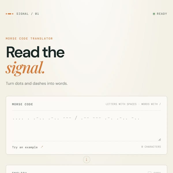 Morse Reader