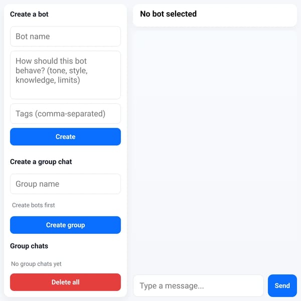Make-a-Bot Chat