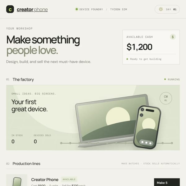 Phone and Laptop Tycoon