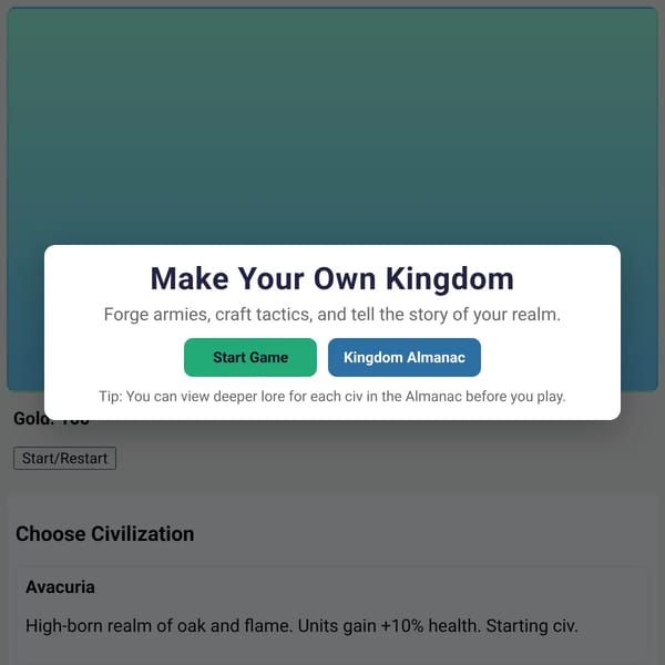 Make your own kingdom