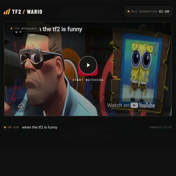 The entire tf2 feed but every 2 minutes, 188 wario dies videos appear