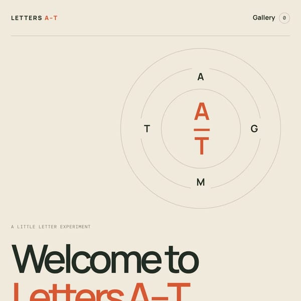 Letters A–T