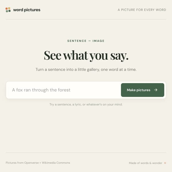 Word Pictures