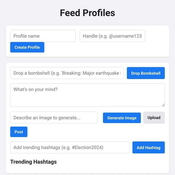 Social Media Feed Simulator