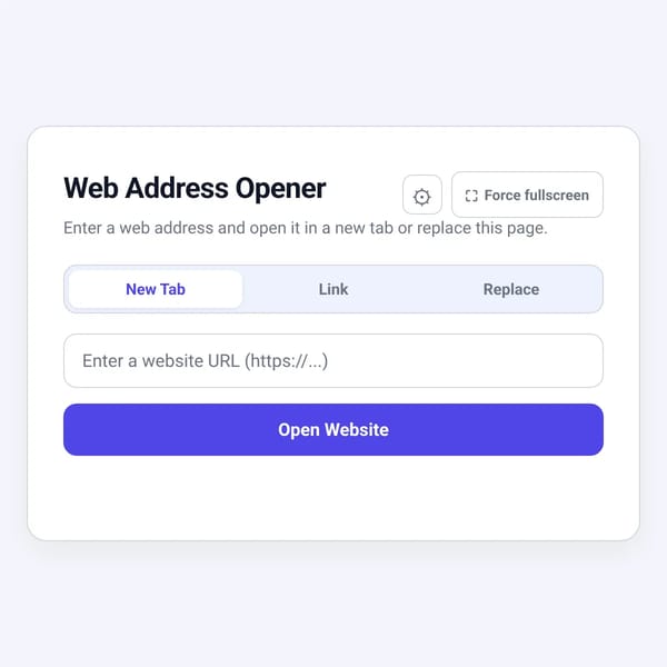 Web Address Opener