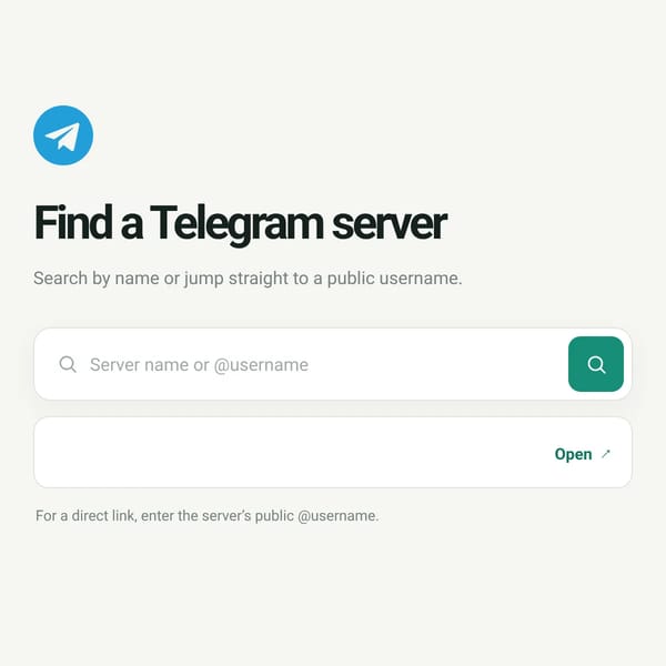 Telegram Finder