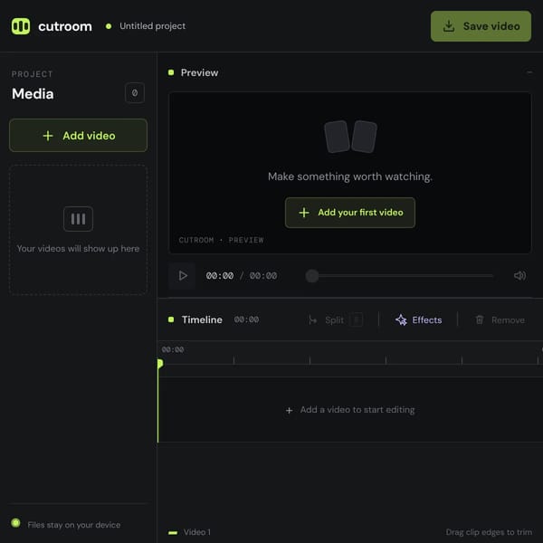 CutRoom Video Editor