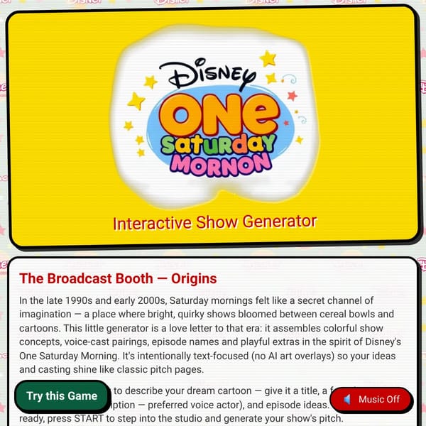 ABC Saturday Morning Show Generator