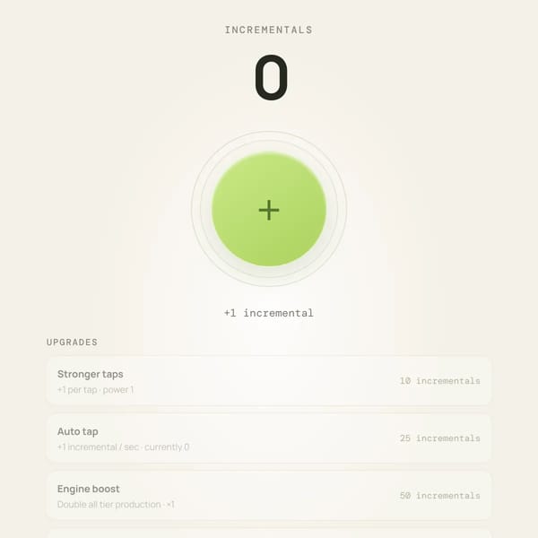 Incremental Incremental