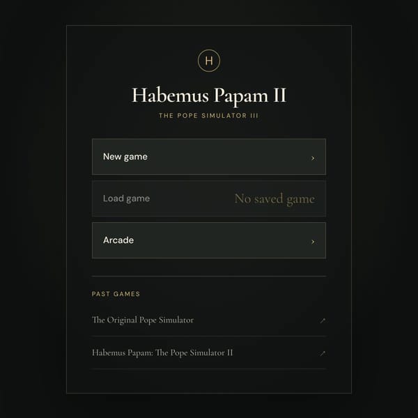 Habemus Papam II - The Pope Simulator III
